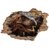 Dziura w ścianie 3D nr 174 - Dinozaur T-REX