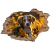 Dziura w ścianie 3D nr 176 - Szczeniak Beagle