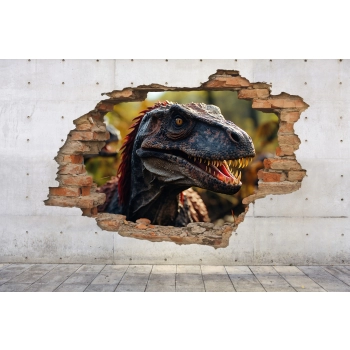 Dziura w ścianie 3D nr 173 Dinozaur - 2