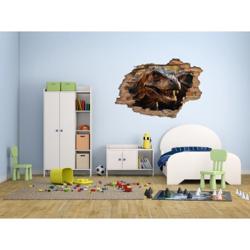 Dziura w ścianie 3D nr 174 - Dinozaur T-REX