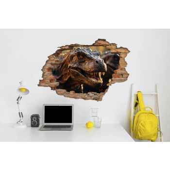 Dziura w ścianie 3D nr 174 - Dinozaur T-REX