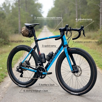 Ochronna taśma rowerowa GRAVEL PROTECT folia Oraguard 270 XXL + gratis